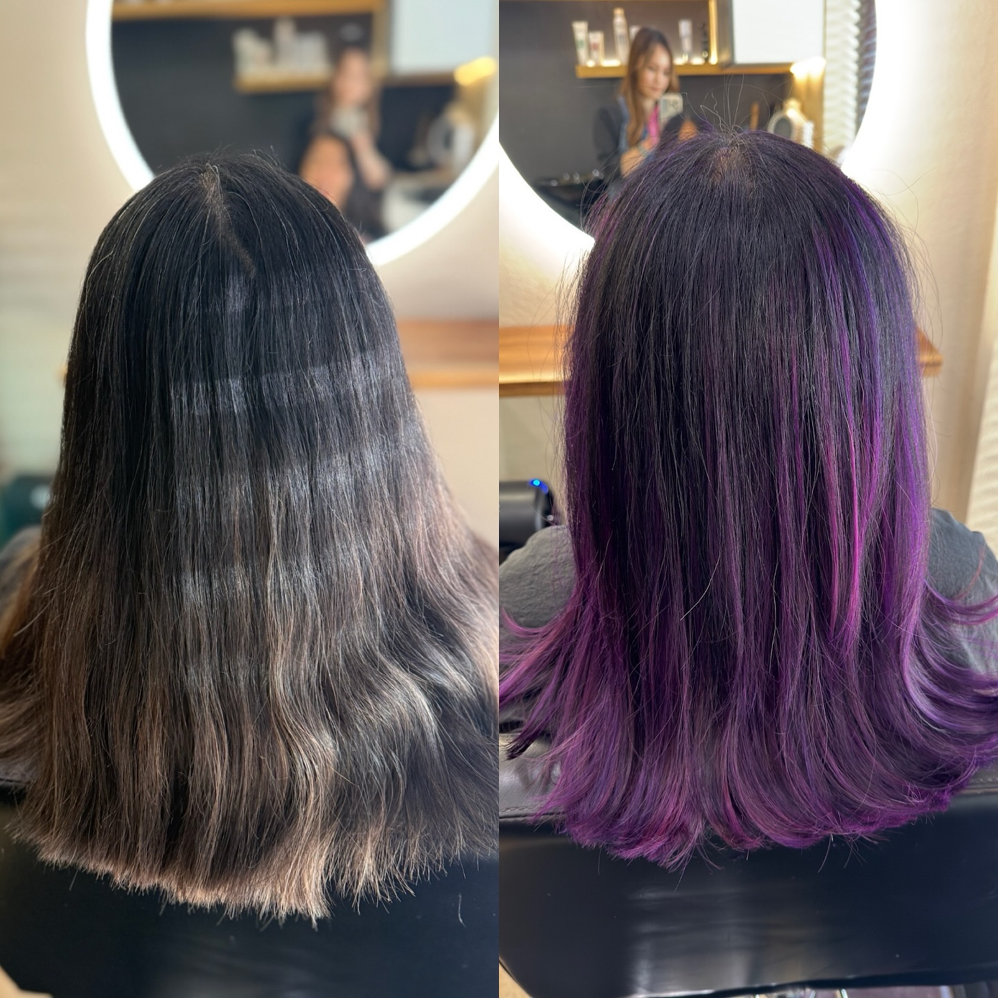 Dimensional color and styling at Vintage Park hair salon