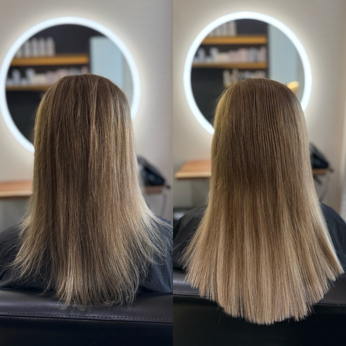 Copper red hair color transformation at Kaizen Hair Studio